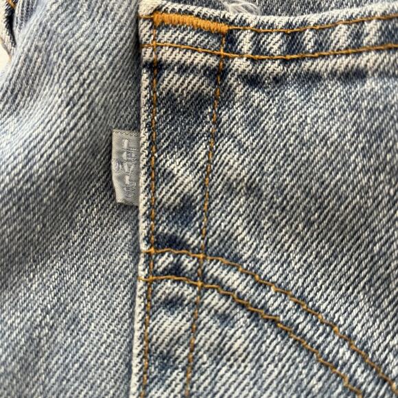 Vintage Y2K‎ Levi SilverTab Jean Shorts Women 5/6 Blue Stone Wash Loose F… - Picture 5 of 5